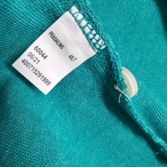 Croft & Barrow Mens Polo Shirt 4XL Tall Long Sleeve Easy Care - Picture 5 of 14